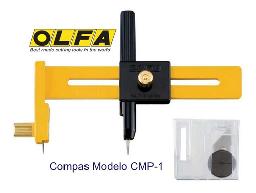 Olfa Cutter Modelo Cmp-1 Compás De 1 Cm A 15 Cm Plástico