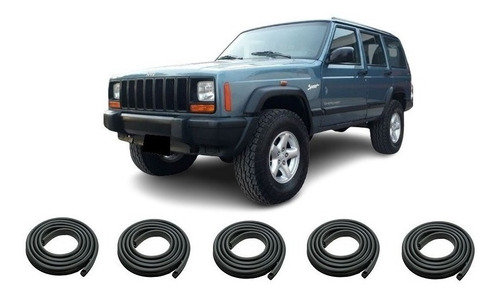 Jeep Cherokee 1997 / 2001 Burletes 4 Puertas Del Tras + Baul