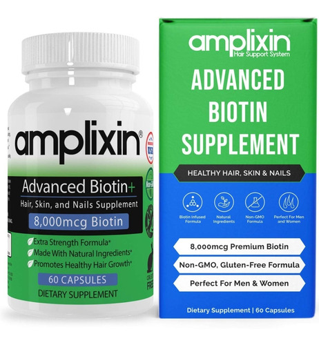 Imagen 1 de 6 de Amplixin Advanced Biotin Para El Crecimiento Del Cabello
