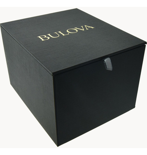 Reloj Pulsera Bulova 97a130 Con Correa De Acero Inoxidable Color Dorado - Fondo Blanco