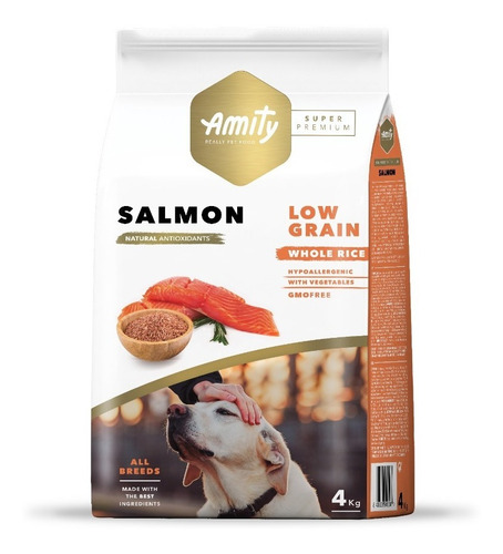 Amity Alimento Perro Adulto Salmón Bajo En Granos 4k
