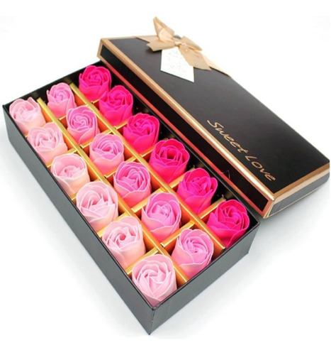 Caja 18 Rosas De Jabón Regalo 14 De Febrero San Valentín
