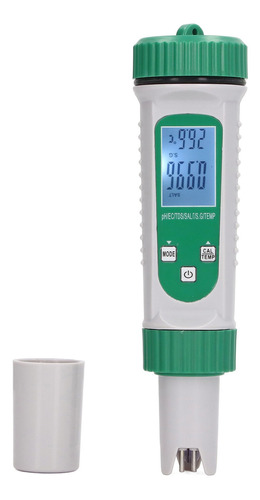 Medidor De Calidad Del Agua Ec Meter, 6 En 1, Ph, Tds Salt S