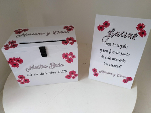 Imagen 10 de 10 de Urna Buzón De Madera Boda 15 Años Cumples Personalizado