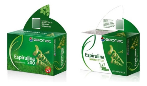 Promo X 2! Espirulina 500 + Espirulina Nutridetox- Msa