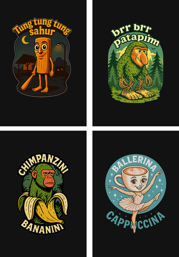 Pack Plantillas Dtf Sublimación Tralalero Tralala