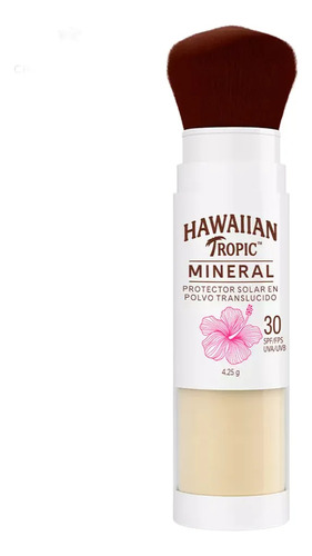 Protector Solar En Polvo Fps30 Mineral Brush Hawaiian Tropic