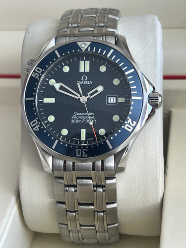 Reloj Omega Seamaster Plateado Azul Marino Azul (Usado)