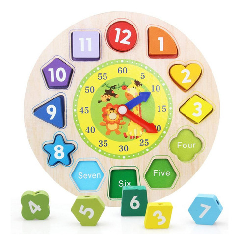 K Reloj Clasificador De Formas, Reloj De, Juguete,