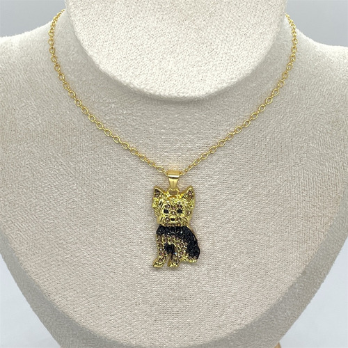 Collar Joyería Unisex Perro Gato Raza Moda Perrijo Aretes Yorkie