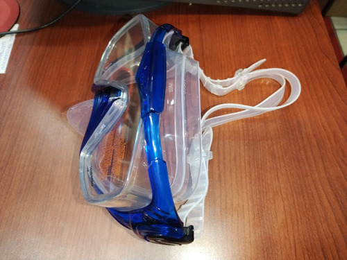 Snorkel Lente Vidrío Templado Y Respirador De Buceo Adulto
