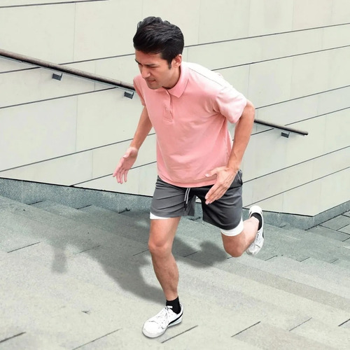 Short Gimnasio Con Licra Deportiva 2 En 1 Hombre Correr