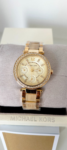 Reloj Michael Kors Parker Cronómetro Acero Inox Mujer 