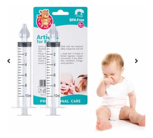 Jeringa Aspirador Nasal Bebé-niños Limpiador Nasal