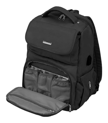 Imagen 3 de 5 de Mochila Maternal Carestino Berna Negro