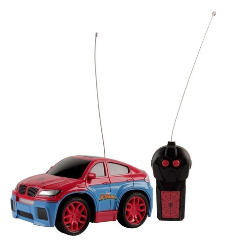 Carro Controle Remoto Homem Aranha Azul E Vermelho - Candide