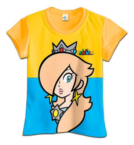 Franela Para Niña Princesa Rosalina Super Mario Poliester