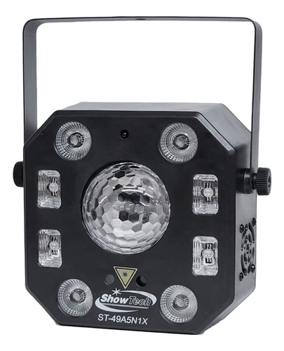 Projetor Multi Efeitos 9 Leds 5in1 Strobo Laser C/ Controle