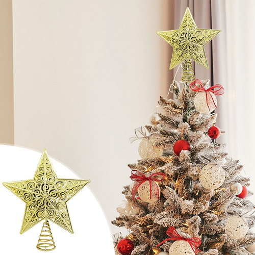 O Christmas Pentagrama Navideño De Plástico Galvanizado T 40