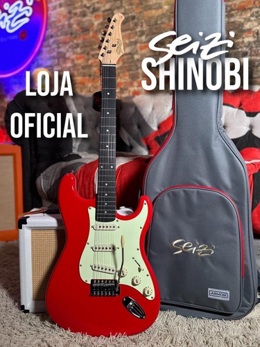 Guitarra Seizi Vintage Shinobi Sss  Fiesta Red
