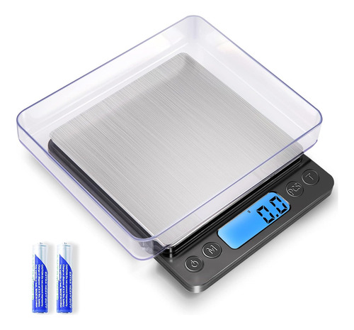 Báscula Digital De Cocina Con Funcion Tara Y 2 Bandejas