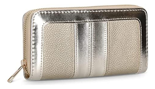 Couture Gems Metallic Clutch Purse - Cartera Para Mujer, Tar