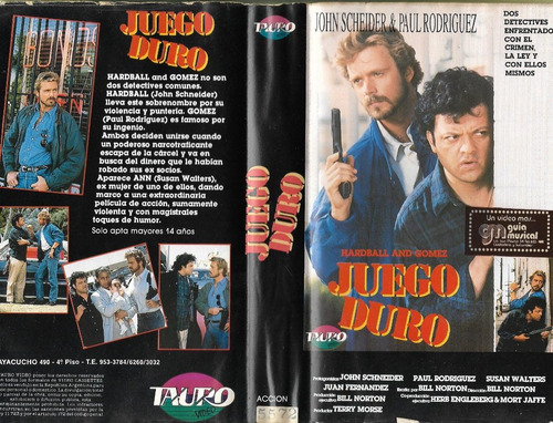 Juego Duro I & Ii Vhs John Scheider Paul Rodriguez