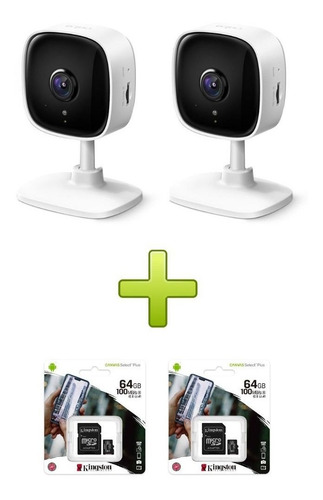 Imagen 1 de 7 de 2 Camara Tp-link Tapo C100 + 2 Memoria Kingston Microsd 64gb