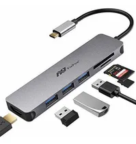 Comprar Adaptador Hub Flepow Usbc 7 En 1 4k Hdmi 3usb Card Reader
