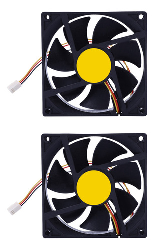 2 X Ventilador De Refrigeración De 3 Pines, 90 Mm Y 25 Mm, D