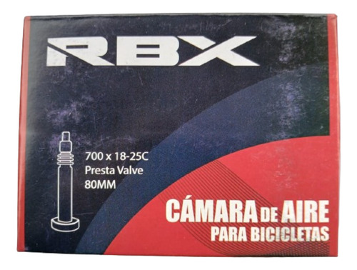 Camara Bicicleta Rbx Aro 700 X 18-25c Valvula Francesa 80mm