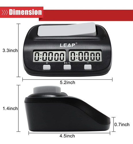 Reloj Digital Leap, Para Juegos, Con Temporizador, Con Alarm