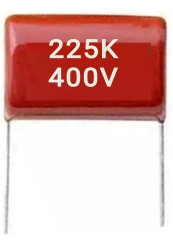 Condensador De Poliéster Metalizado 225k 400v 2.2uf 