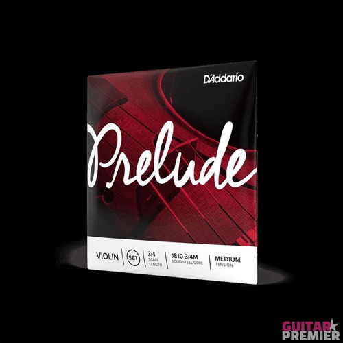 Cuerdas Encordado Para Violin 3/4 Daddario Prelude J810 Med