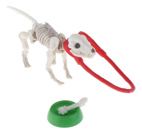Casa De Bonecas Miniaturas Rement Pose Esqueleto Cão Tigela