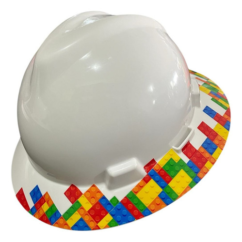 Casco De Seguridad Msa Diseño Impresion Uhd Uv 5020 Blanco