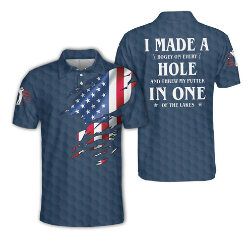 Camisa Lacestte Camiseta Golf Texto Ingl  I Wa One Under 1