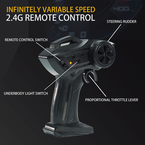 Coche Rc, 2.4 G, 15 Km/h, 1/24, Cuatro Ruedas, Tracción De A