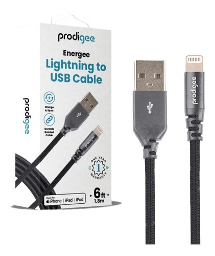 Cable Reforzado Prodigee Lightning A Usb