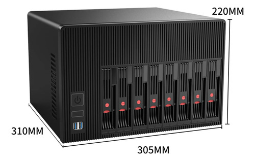 Nas 8 Bahias 2.5/3.5 Xeon E5-2650v4 32gb Ecc Truenas/linux