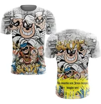 KIT 2 Camisa De Quebrada Mandrake Masculina Metralha Joker Grau Camiseta de  Favela - Branco