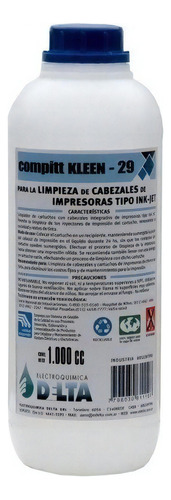 Compitt Kleen 29 Limpieza Cabezales Impresora Ink Jet 1l