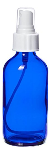 Botella De Vidrio Premium Life Blue Con Spray Unidad De 4 Oz