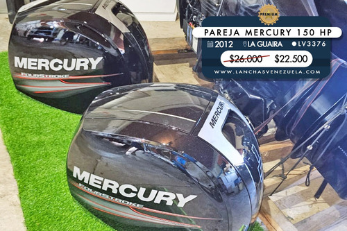 Pareja De Motores Mercury 150 Hp Lv3376