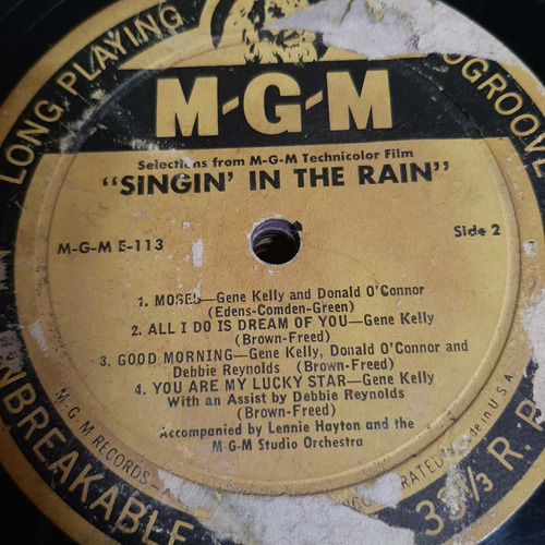 Sin Tapa Microsurco Gene Kelly Singin In The Rain Vm0