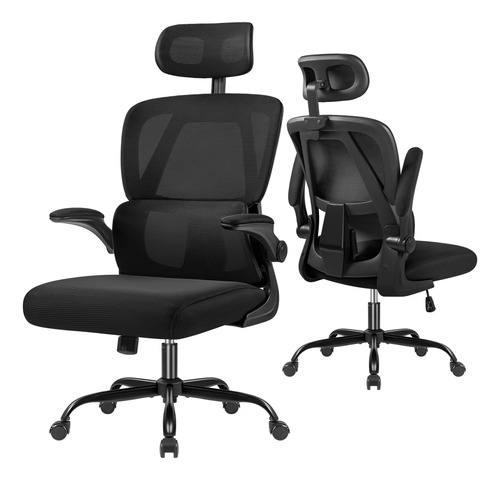 Shahoo Silla De Oficina Ergonomica, Asiento De Malla Transpi