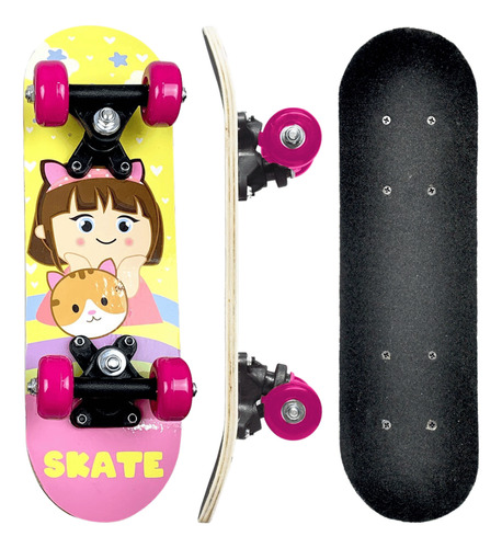 Mini Skate Brinquedo Infantil Radical Jr Meninas Até 30kg