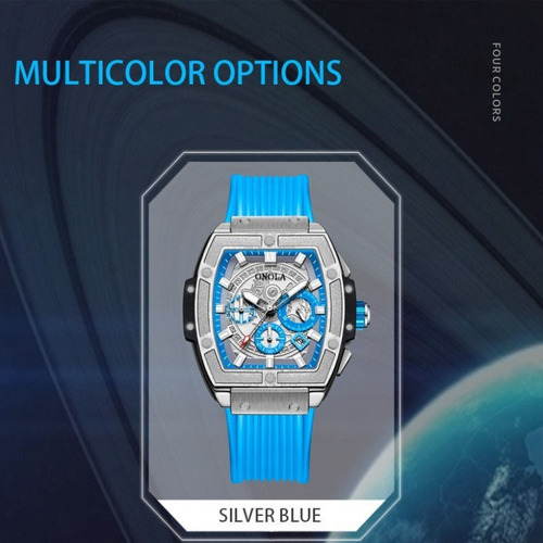 Relojes De Pulsera De Silicona Onola Calendar Luminous
