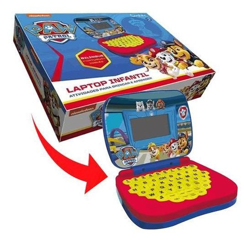 Imagem 2 de 8 de Laptop Atividades Infantil Patrulha Canina Bilíngue Candide