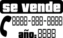 Comprar Calcomania Se Vende Para Vehículos, Personalizadas Rotuladas
